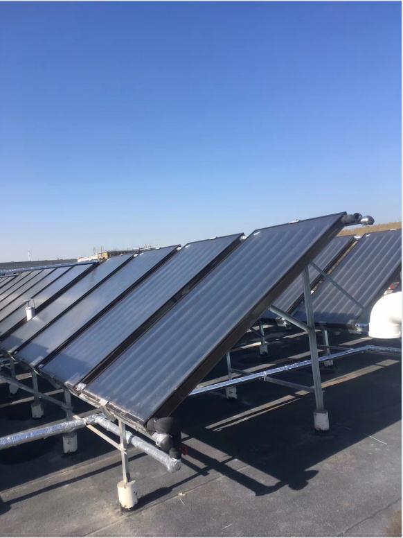 平板太阳能太阳能供暖是一种利用太阳能集热器收集太阳辐射并转化为