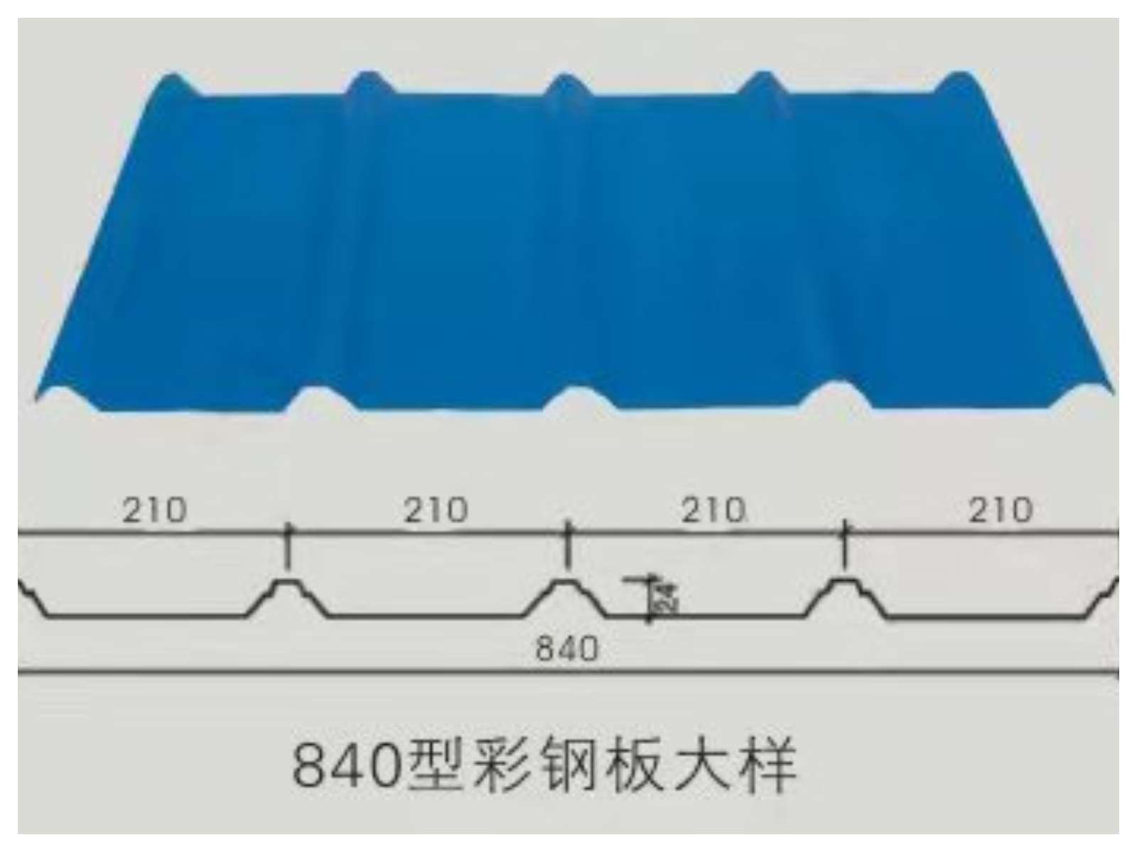 820型彩钢板工厂直销